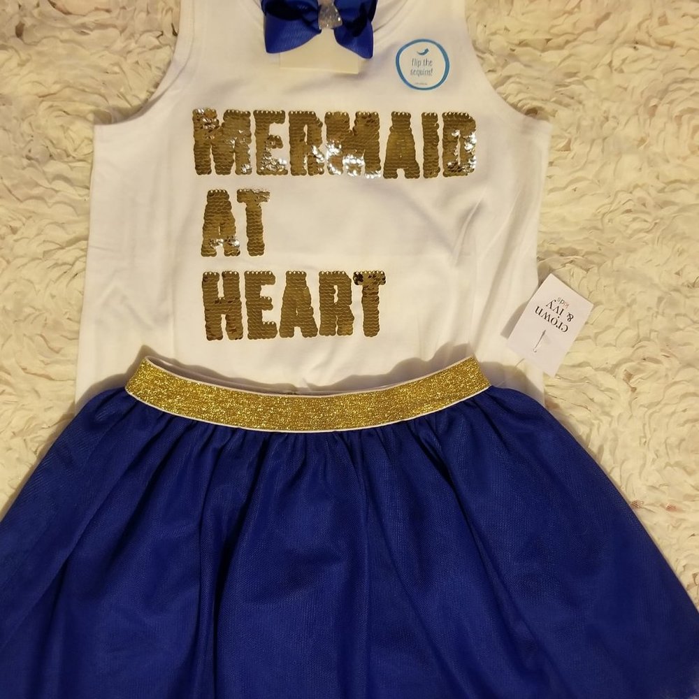 Girls Mermaid Summer Outfit